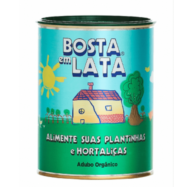 Fertilizante Organico Bosta Em Lata Plantas Hortalicas 500 G