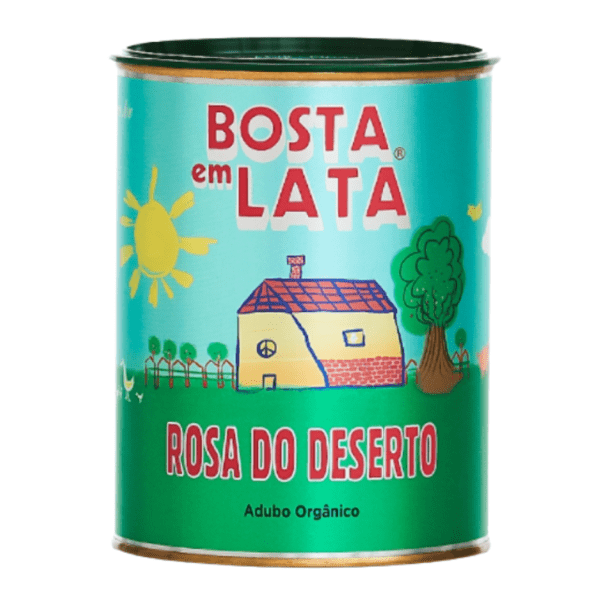 Fertilizante Orgânico Bosta Em Lata Rosa Do Deserto - 500 G