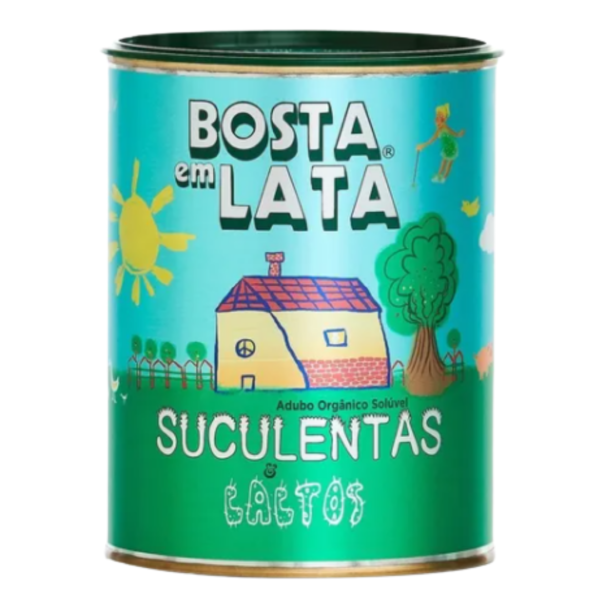 Fertilizante Orgânico Bosta Em Lata Suculentas Cactos 400 G