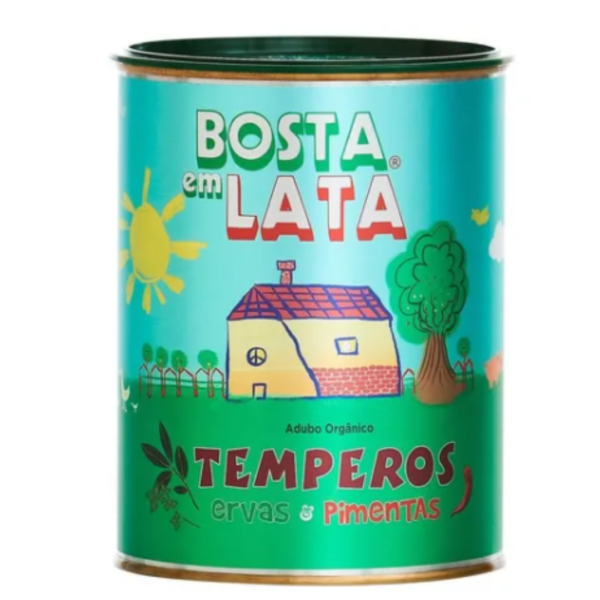Fertilizante Organico Bosta Em Lata Temperos Pimentas - 500 G