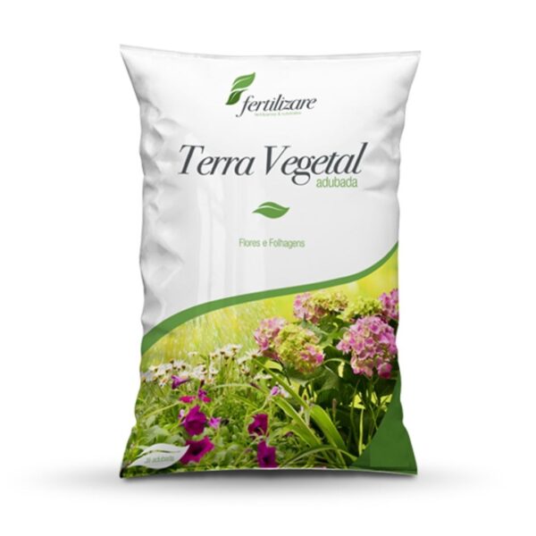 Terra Vegetal Adubada para Flores e Frutos 2 Kg