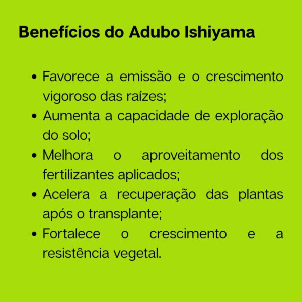 Adubo Organico Ishiyama saco zip 500g - Imagem 4